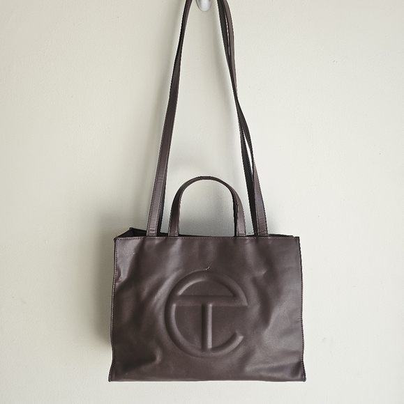 Telfar Medium Brown Chocolate Tote Bag - Picture 1 of 9